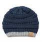 C.C Two Tone Striped Beanie Hat