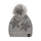 C.C Real Fur Pom With Rhinestones Hat