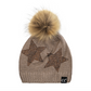 C.C Real Fur Pom With Rhinestones Hat