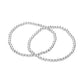 Silver 2PCS Stainless Steel Ball Stretch Multi Layered Bracelets are both stylish and durable, making them the perfect addition to any jewelry collection. The stainless steel material ensures long-lasting wear while the multi-layered design adds a unique touch. Add a touch of sophistication to any outfit with these trendy bracelets.