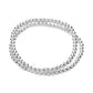 Silver 2PCS Stainless Steel Ball Stretch Multi Layered Bracelets are both stylish and durable, making them the perfect addition to any jewelry collection. The stainless steel material ensures long-lasting wear while the multi-layered design adds a unique touch. Add a touch of sophistication to any outfit with these trendy bracelets.