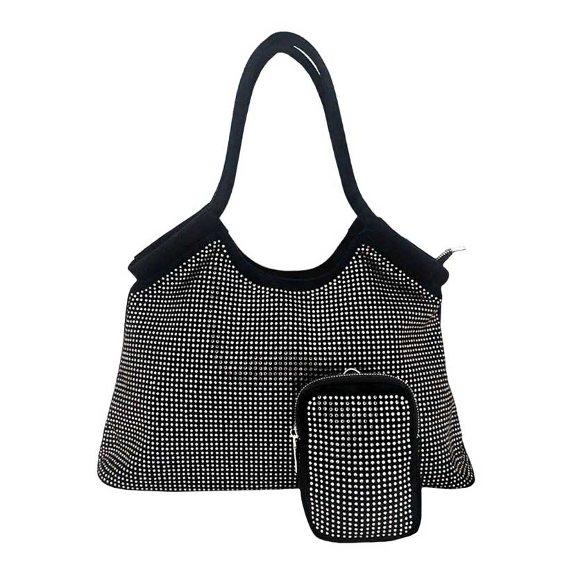 Silver 2Pcs Bling Shoulder Bag and Mini Pouch Bag Set, this shoulder bag and mini pouch bag set is versatile enough for wearing through the week, simple and leisurely, elegant and fashionable, suitable for women of all ages, and ultra-lightweight to carry around all day. The interior has enough capacity for keys, phones, cards, sunglasses, purses, lipsticks, books, and water bottles. This bling shoulder bag and mini pouch bag set can hold up all your daily necessities.