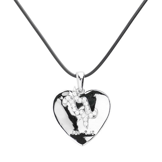 Silver Aquarius - Zodiac Heart Layered Pendant Necklace is a beautifully crafted piece that showcases your unique zodiac sign stylishly and elegantly. The layered design adds depth and dimension to your look, while the delicate pendant features intricate details that highlight your Aquarius traits. A must-have accessory for any astrology enthusiast. 