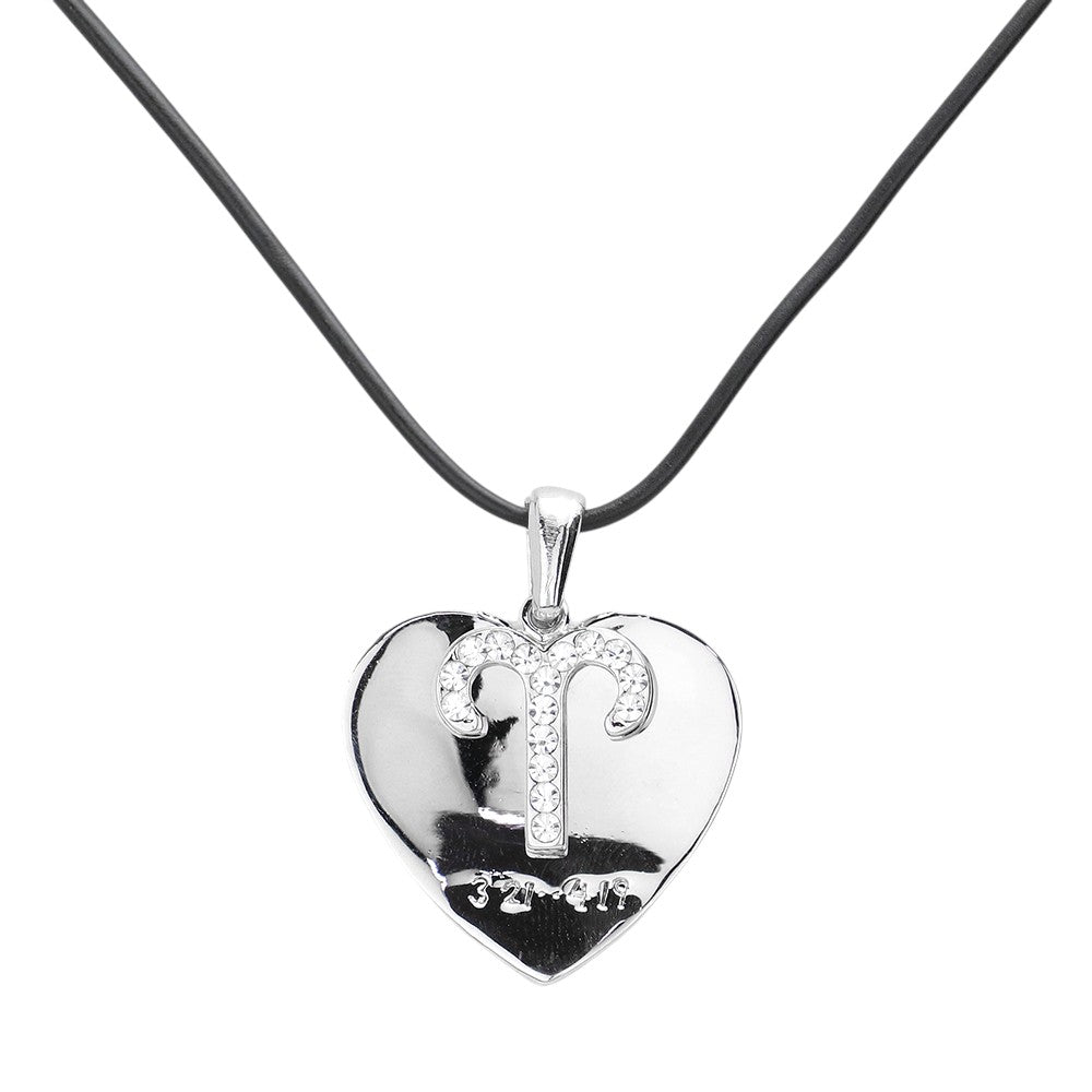 Aries Zodiac Heart Layered Pendant Necklace is a must-have for any astrology enthusiast. The layered design adds a unique touch, while the delicate pendant showcases the Aries sign with a heart symbol. Crafted with high-quality materials, this necklace is a perfect way to express your cosmic personality.