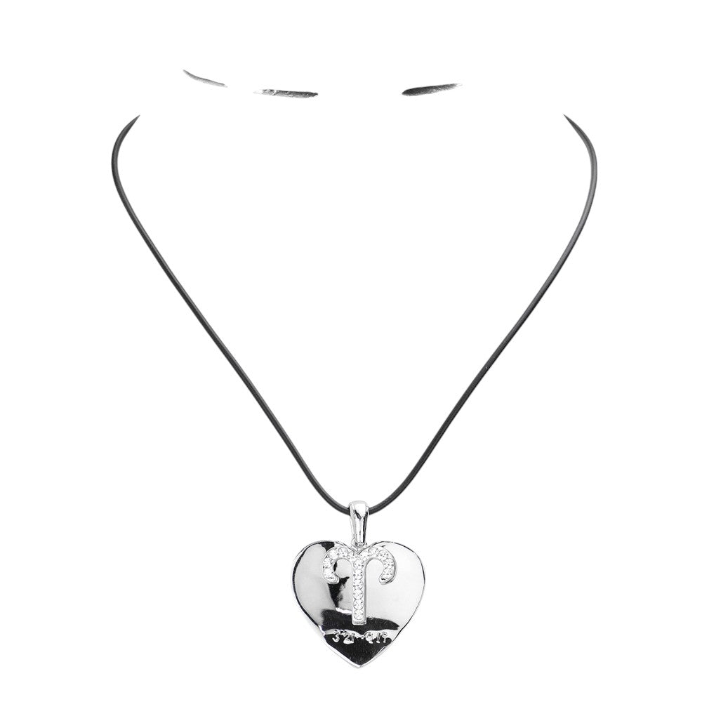Aries Zodiac Heart Layered Pendant Necklace is a must-have for any astrology enthusiast. The layered design adds a unique touch, while the delicate pendant showcases the Aries sign with a heart symbol. Crafted with high-quality materials, this necklace is a perfect way to express your cosmic personality.