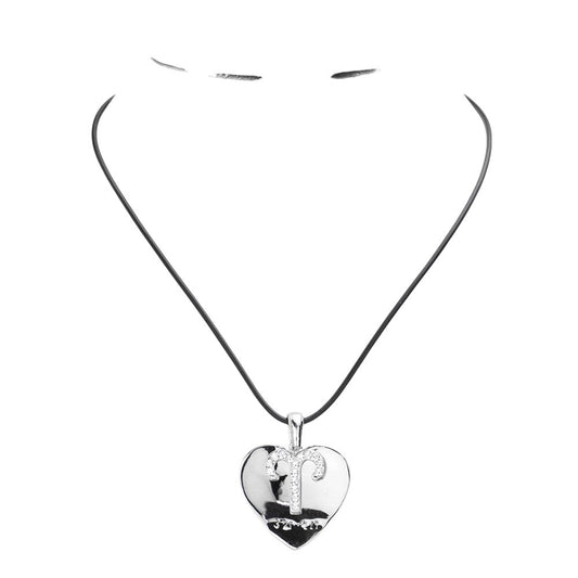 Aries Zodiac Heart Layered Pendant Necklace is a must-have for any astrology enthusiast. The layered design adds a unique touch, while the delicate pendant showcases the Aries sign with a heart symbol. Crafted with high-quality materials, this necklace is a perfect way to express your cosmic personality.