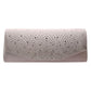 Bling Solid Rectangle Evening Clutch Crossbody Bag - Silver - Crossbody Bags