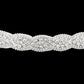 Silver Bubble Stone Sash Ribbon Bridal Wedding Belt Headband, is the perfect accessory for your special day. This belt headband will give your wedding look a unique and sophisticated touch. This is a must-have accessory for your very own special day. Perfect for brides, bridal parties, and any other formal occasion.