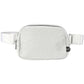 Silver C.C Glitter Tiny Mesh Fanny Pack offers a stylish and functional solution for carrying your essentials. The glitter mesh adds a touch of sparkle, while the compact size makes it easy to carry on-the-go. Stay organized and on-trend with this versatile fanny pack.