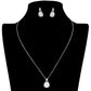 Silver CZ Cushion Square Stone Jewelry Set, add a touch of sophistication to any outfit with this beautiful set. Perfect for enhancing any occasion, this jewelry set will add classic charm and elegance to your look. Gift for birthdays, anniversaries, Mother's Day, Thank you, or any other meaningful occasion.
