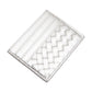 Silver Faux Leather Basket Weave Card Holder Wallet boasts a stylish basket weave design. Made from durable materials, it can securely hold multiple cards and cash while keeping a slim profile. Perfect for those looking for a sophisticated and functional accessory.