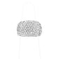 Rhinestone Embellished Stretch Ring - Silver - Rings