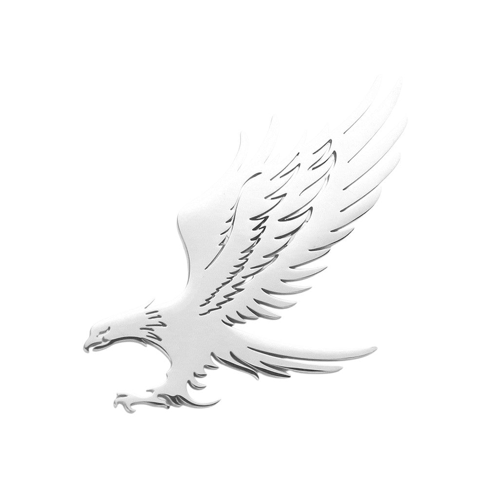 Silver Stainless Steel Cutout Eagle Pin Brooch features a sleek and durable design. Crafted from high-quality stainless steel, it offers an elegant and long-lasting accessory for any outfit. The cutout eagle design adds a touch of sophistication and showcases your passion for nature and wildlife. Elevate your style with this versatile and statement-making piece.