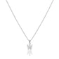 Silver W Stainless Steel CZ Stone Paved Monogram Pendant Necklace is a stylish and elegant accessory made from high-quality stainless steel. Its intricate design features pave-set cubic zirconia stones, adding a touch of sparkle to any outfit. Perfect for monogram lovers and those who appreciate fine craftsmanship.