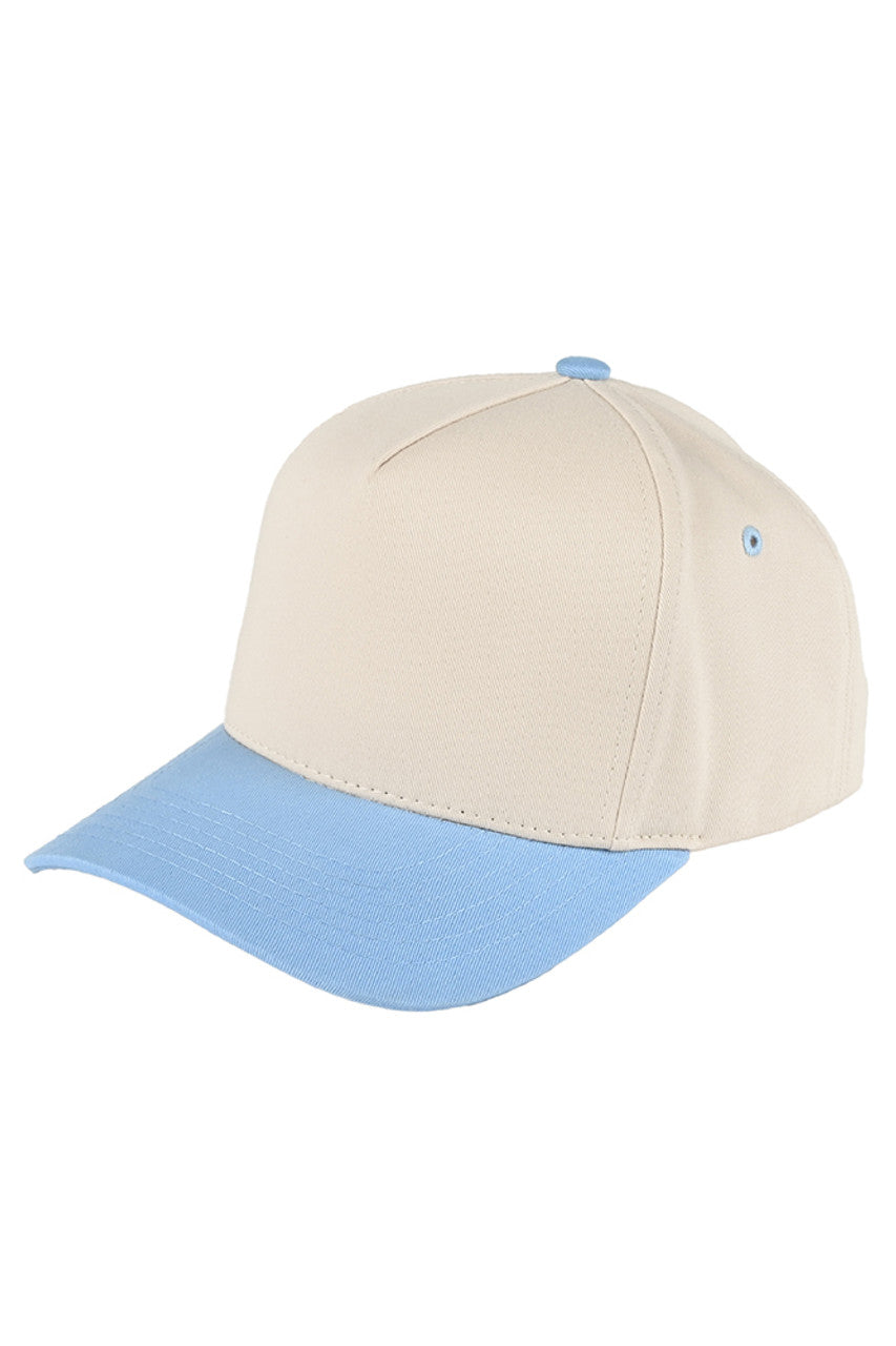 SkyBlue C.C. Kids Two-Tone Canvas Trucker Cap combines durable canvas with breathable mesh for all-day comfort and style. Its two-tone design adds a trendy touch, while the adjustable snapback ensures a secure fit for growing heads. Ideal for active kids, this cap offers sun protection and a lightweight feel, making it perfect for outdoor adventures.