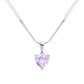 Stainless Steel CZ Heart Pendant Necklace adds a touch of sparkle and style to any outfit. Made from high-quality stainless steel, it resists tarnishing and fading. The CZ heart pendant adds a touch of glamour, making it a perfect accessory for any occasion.