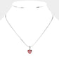 Stainless Steel CZ Heart Pendant Necklace adds a touch of sparkle and style to any outfit. Made from high-quality stainless steel, it resists tarnishing and fading. The CZ heart pendant adds a touch of glamour, making it a perfect accessory for any occasion.