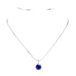 Blue Stainless Steel CZ Round Pendant Necklace is a stylish and durable accessory. Crafted from high-quality stainless steel, this necklace is resistant to tarnishing and fading. Featuring a sparkling CZ round pendant, it adds a touch of elegance to any outfit. Upgrade your jewelry collection with this timeless piece. 