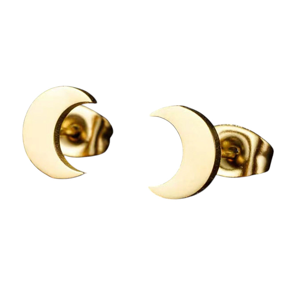 Gold Stainless Steel Crescent Stud Earrings are crafted from high-quality stainless steel, making them durable and resistant to tarnishing. With their sleek crescent shape, they add a touch of elegance and sophistication to any outfit. Enjoy the benefits of a timeless and stylish accessory that will never go out of fashion.