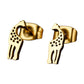 Gold Stainless Steel Giraffe Stud Earrings are a stylish addition to any jewelry collection. Made from durable stainless steel, these earrings are both hypoallergenic and resistant to tarnishing. With a unique and eye-catching design, these earrings are sure to make a statement. Perfect for any animal lover or fashion enthusiast. 
