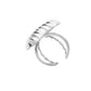 Silver Stainless Steel Ribbed Heart Adjustable Ring offers a stylish and durable option for everyday wear. Crafted from high-quality stainless steel, this ring features a ribbed design and an adjustable band for a comfortable fit. Perfect as a gift or a personal accessory, this ring is a versatile addition to any jewelry collection. 