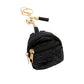 Studded Backpack Bag Tassel Bag Charm - Black Multi - Keychains