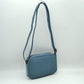 Woven Camera Crossbody Bag with Adjustable Shoulder Strap - Denim - Crossbody Bags