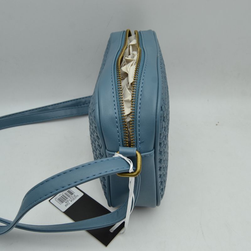 Woven Camera Crossbody Bag with Adjustable Shoulder Strap - Crossbody Bags