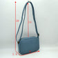 Woven Camera Crossbody Bag with Adjustable Shoulder Strap - Crossbody Bags