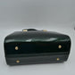 Patent Frame Satchel Handbag with Top Handles and Pearl Clasp - Satchel Bag