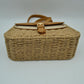 Woven Shoulder Bag with Adjustable Strap and Flap Closure - Shoulder Bag