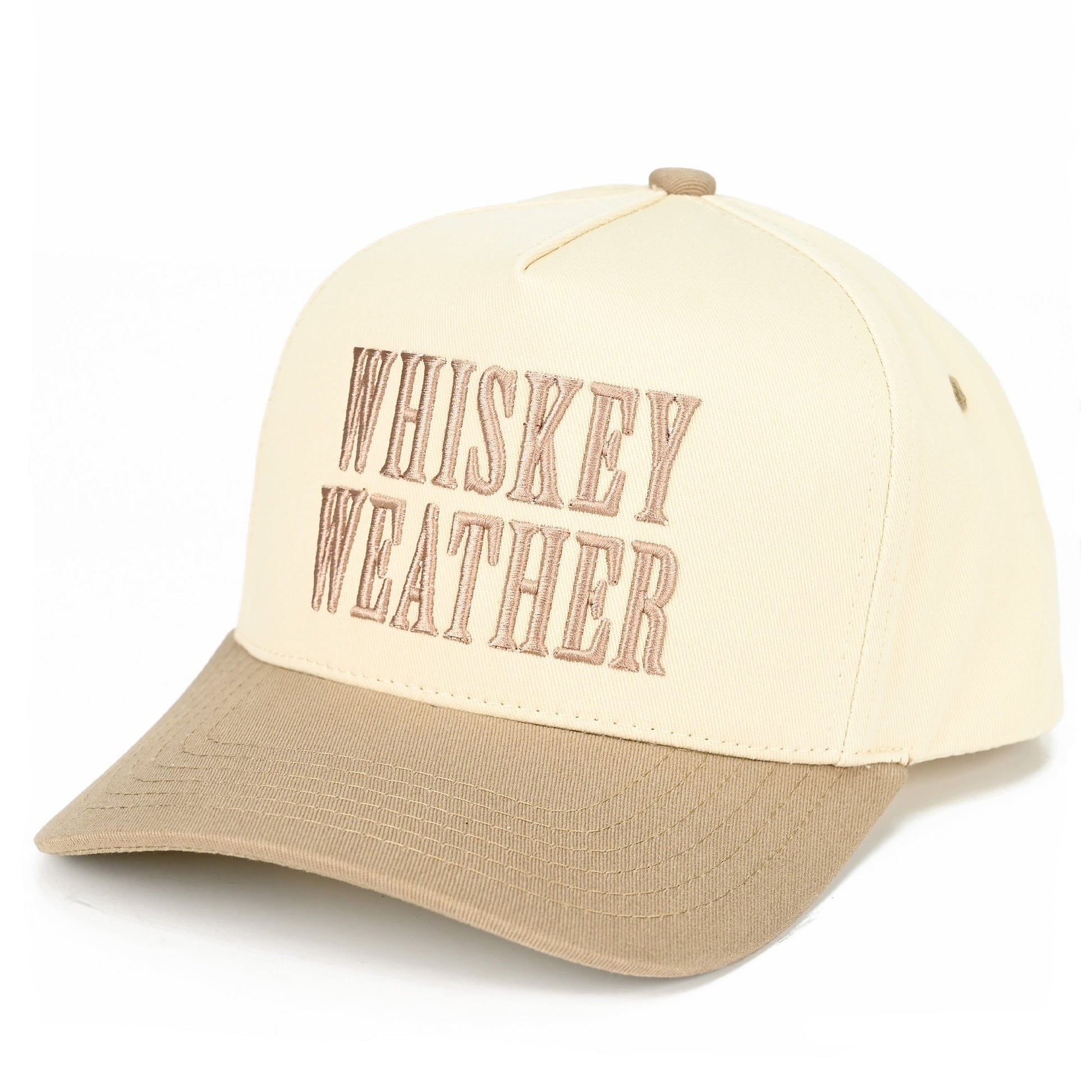 C.C Whiskey Weather Trucker Hat - Beige - Trucker Hats
