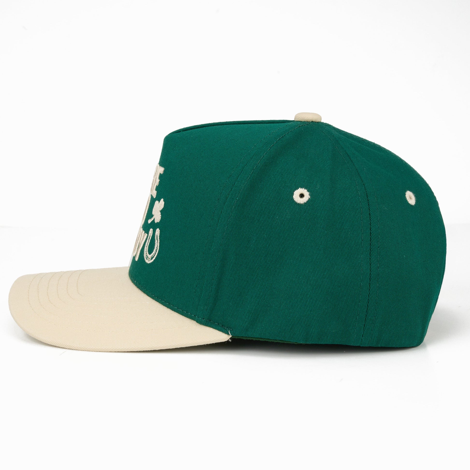 C.C Here To Paddy Trucker Hat - Cream/Dk. Green - Trucker Hats