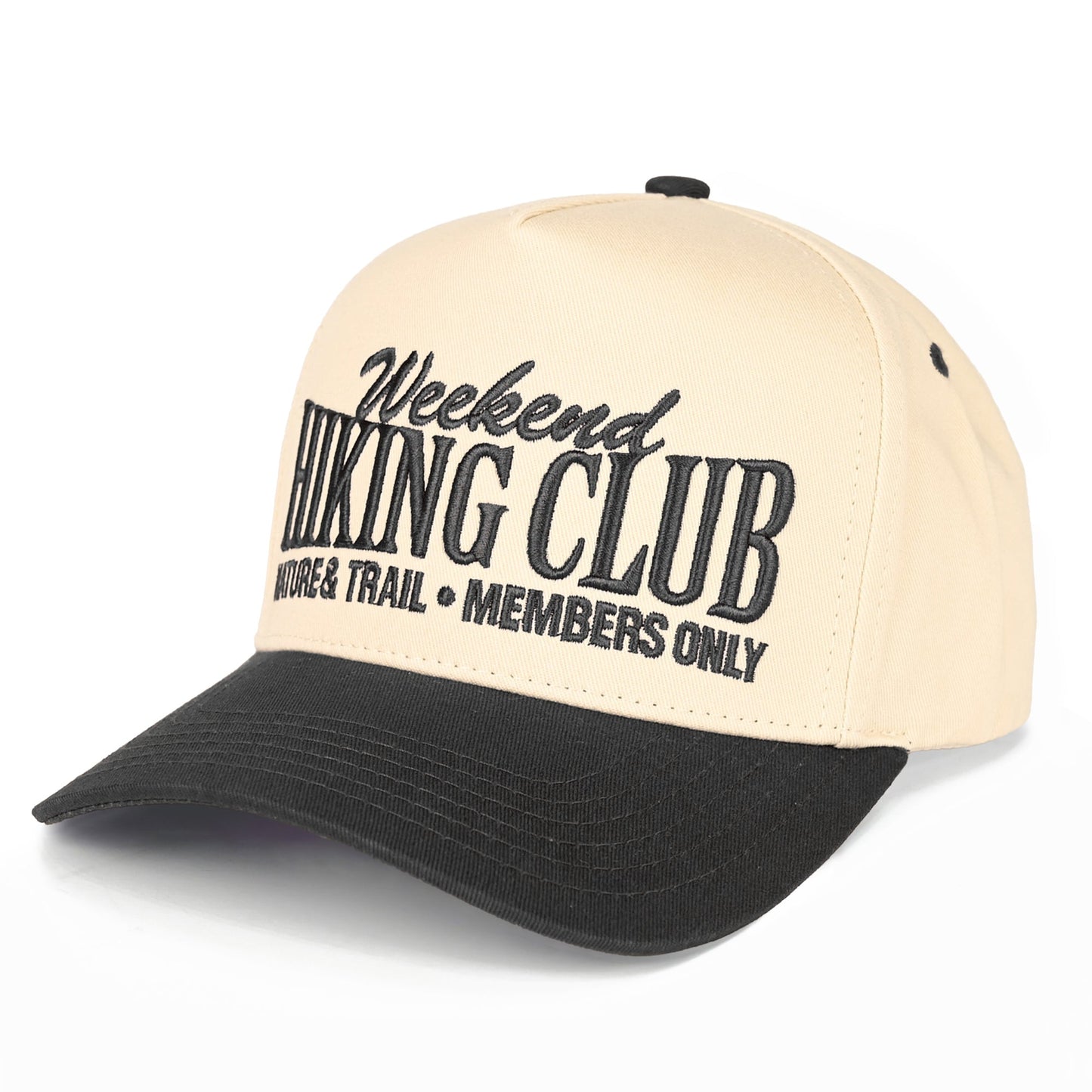 C.C Weekend Hiking Club Trucker Hat - Black - Trucker Hats