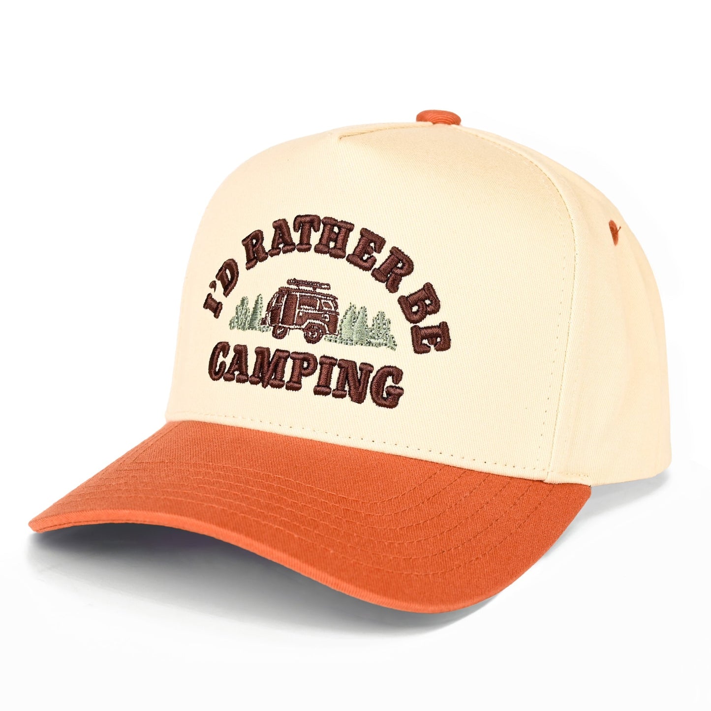 C.C I'D Rather Be Camping Trucker Hat