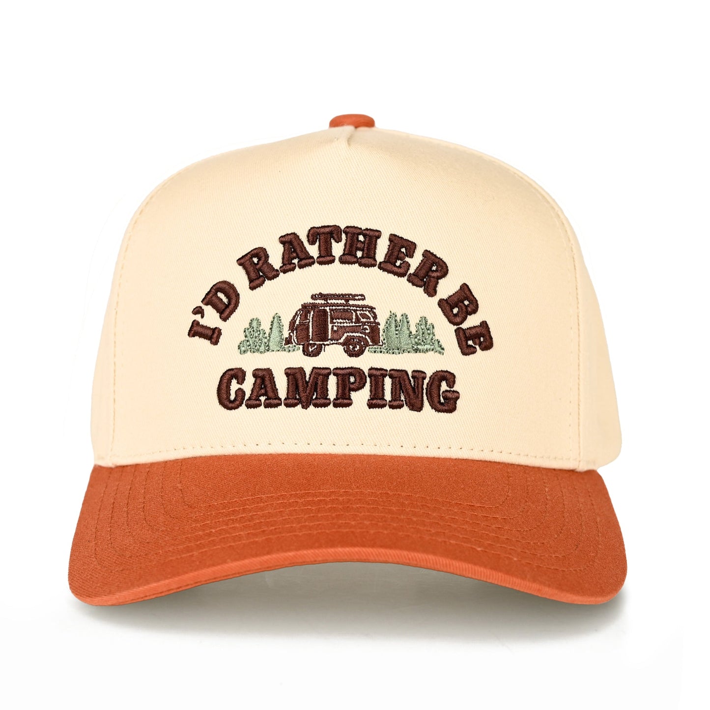 C.C I'D Rather Be Camping Trucker Hat
