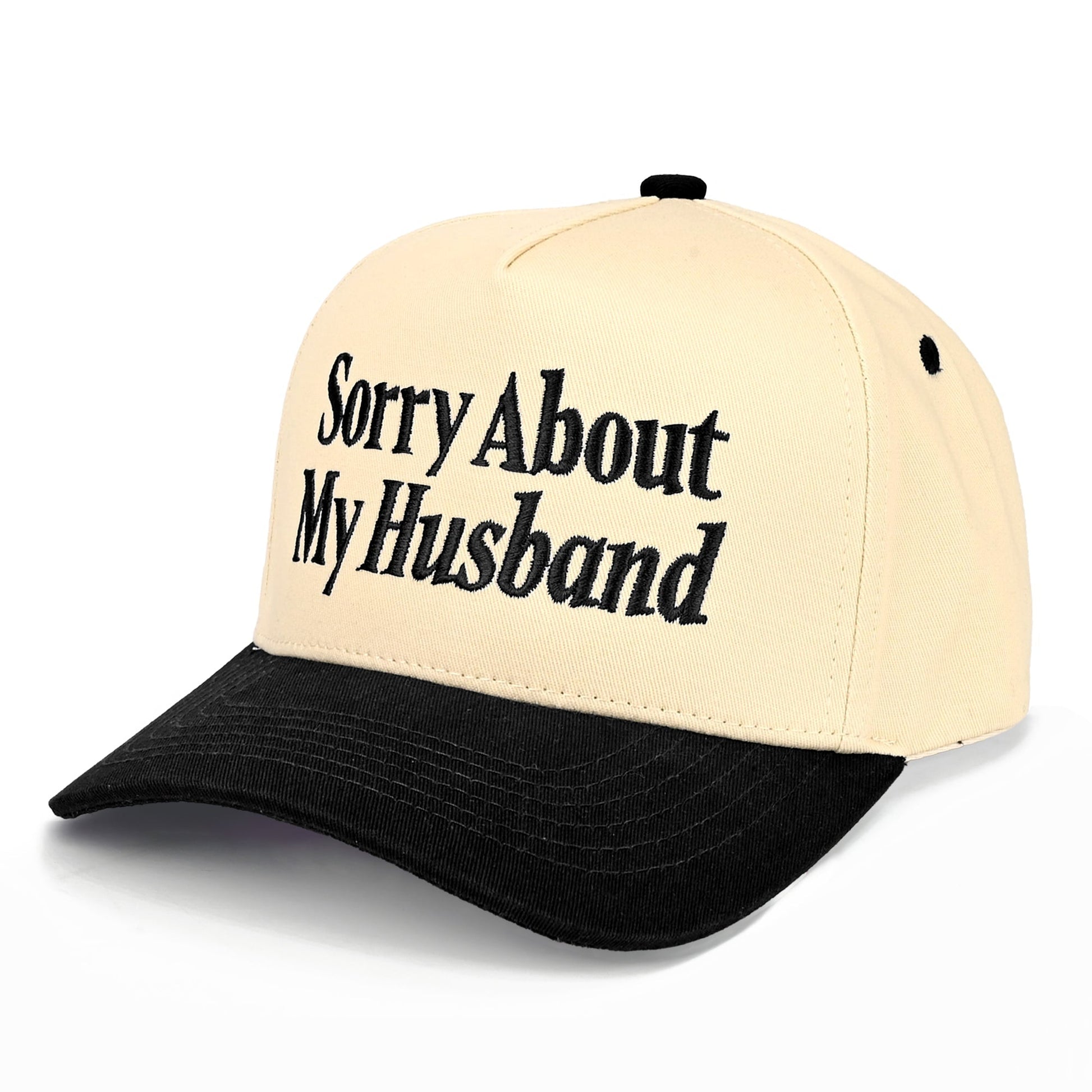 C.C Sorry About My Husband Trucker Hat - Black - Trucker Hats