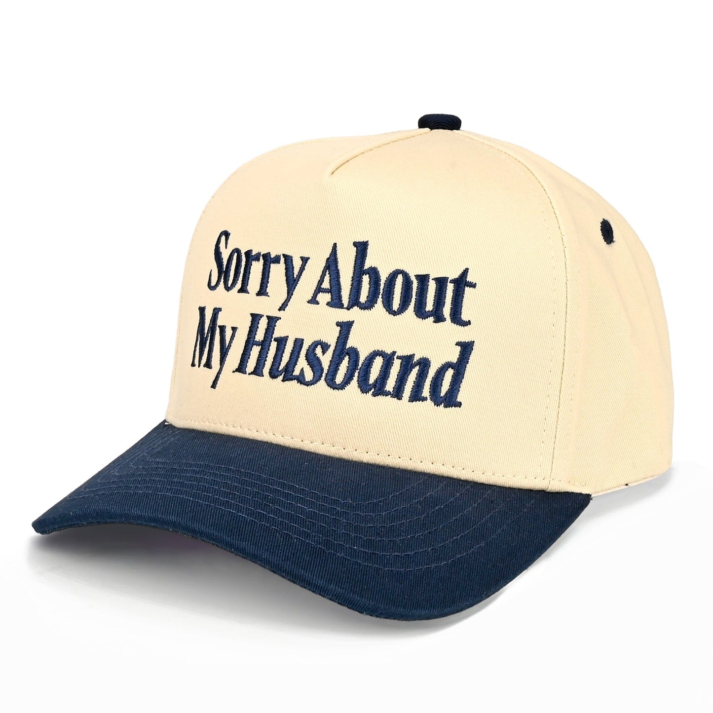 C.C Sorry About My Husband Trucker Hat - Navy - Trucker Hats