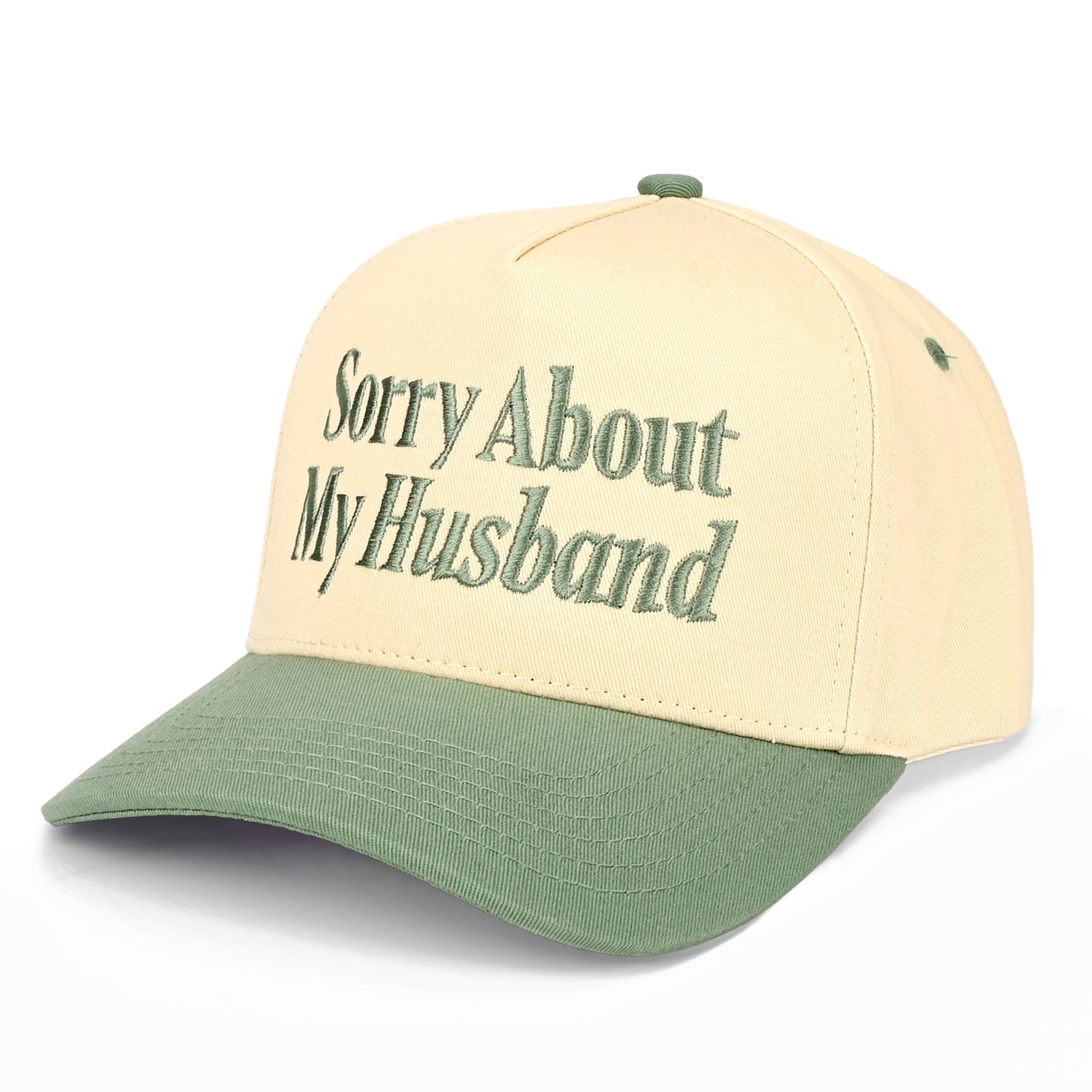 C.C Sorry About My Husband Trucker Hat - Sage - Trucker Hats
