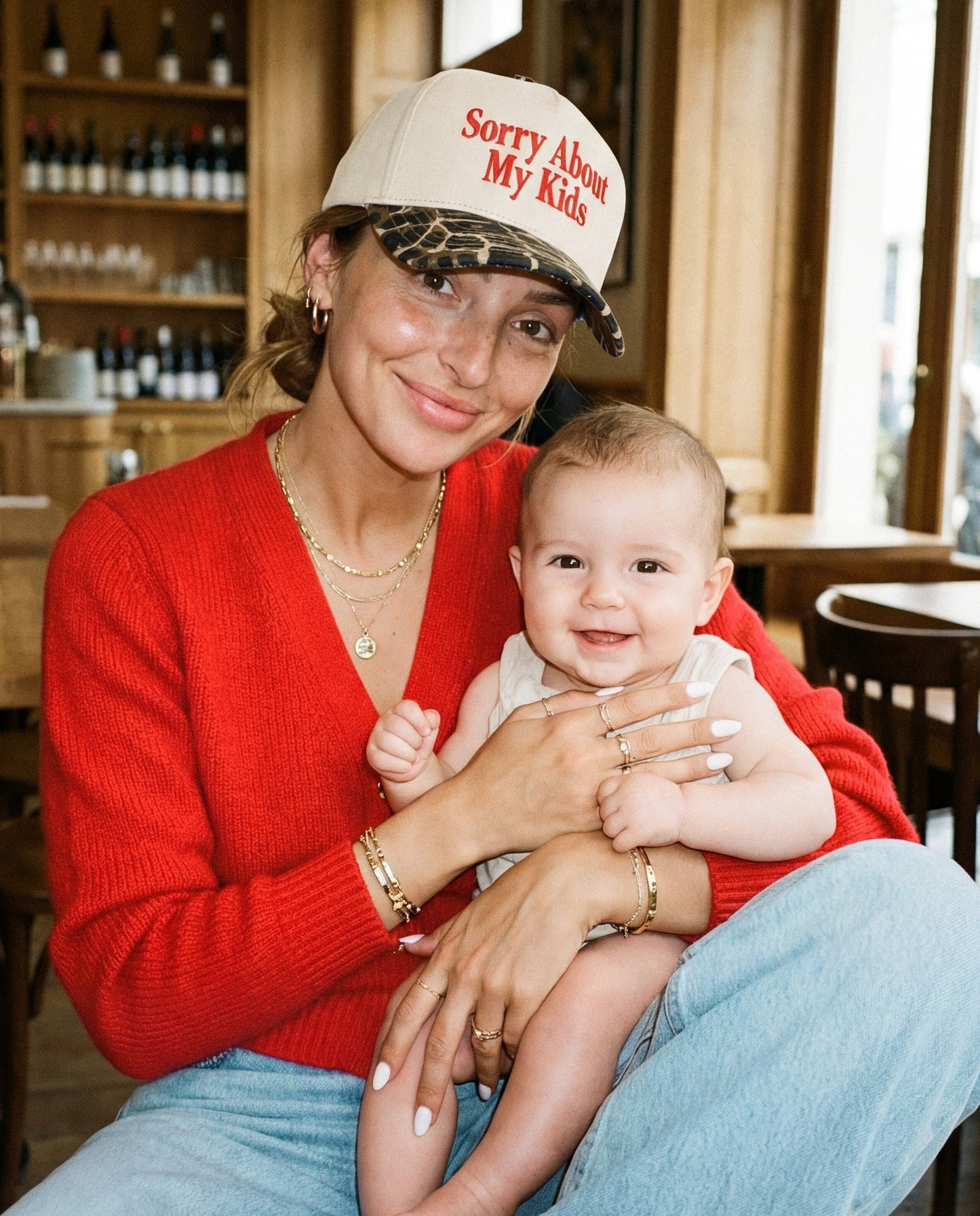 C.C Sorry About My Kids Trucker Hat