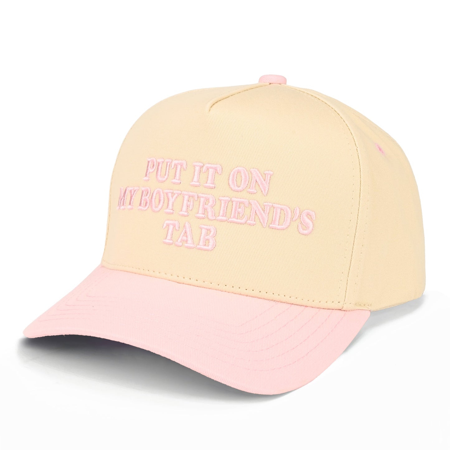C.C Put It On My Boyfriend’s Tab Hat - Lt. Pink - Trucker Hats
