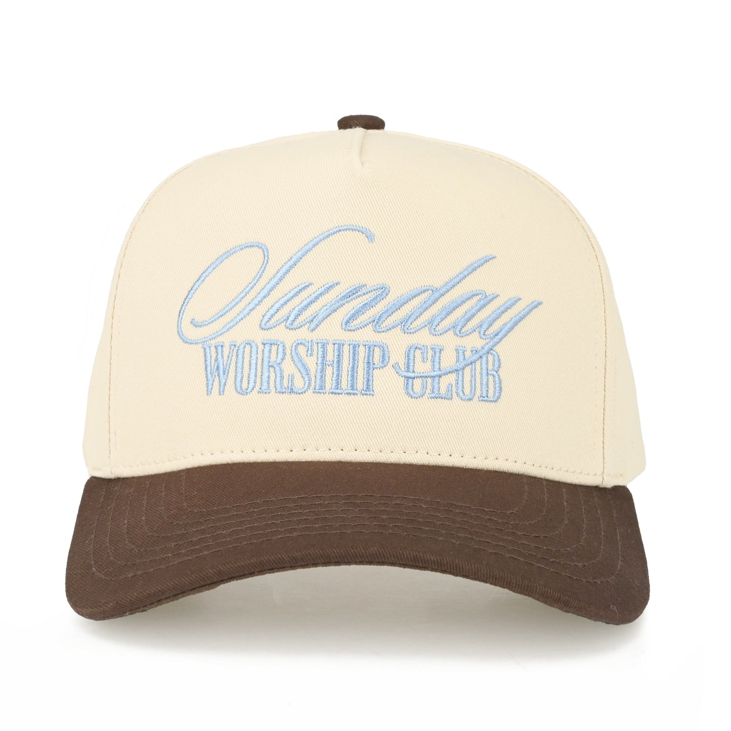 C.C Sunday Worship Club Trucker Hat - Brown - Trucker Hats