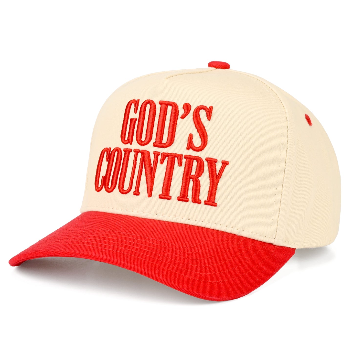 C.C God’s Country Trucker Hat - Red - Trucker Hats