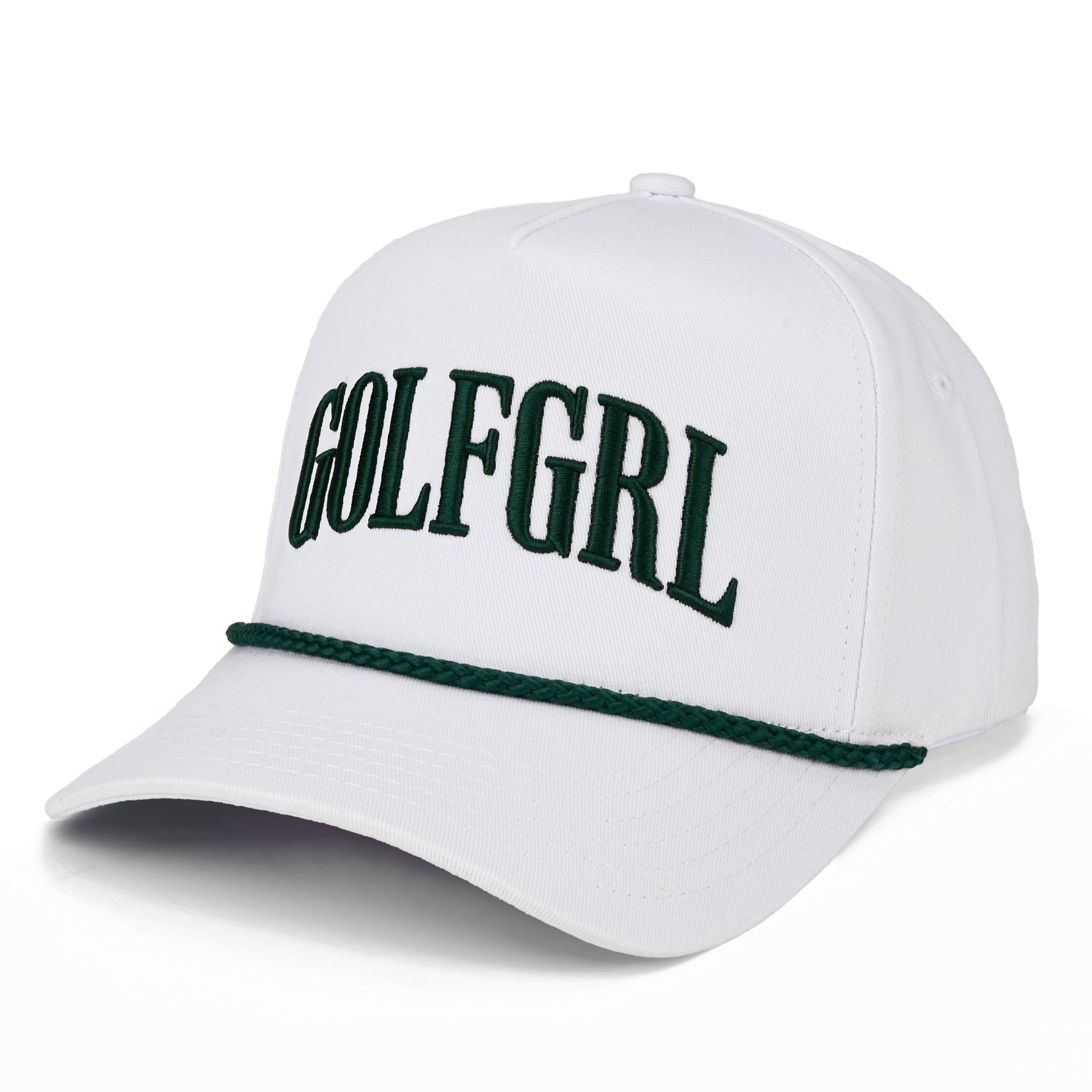 C.C Golfgrl Trucker Hat - White/Green - Trucker Hats