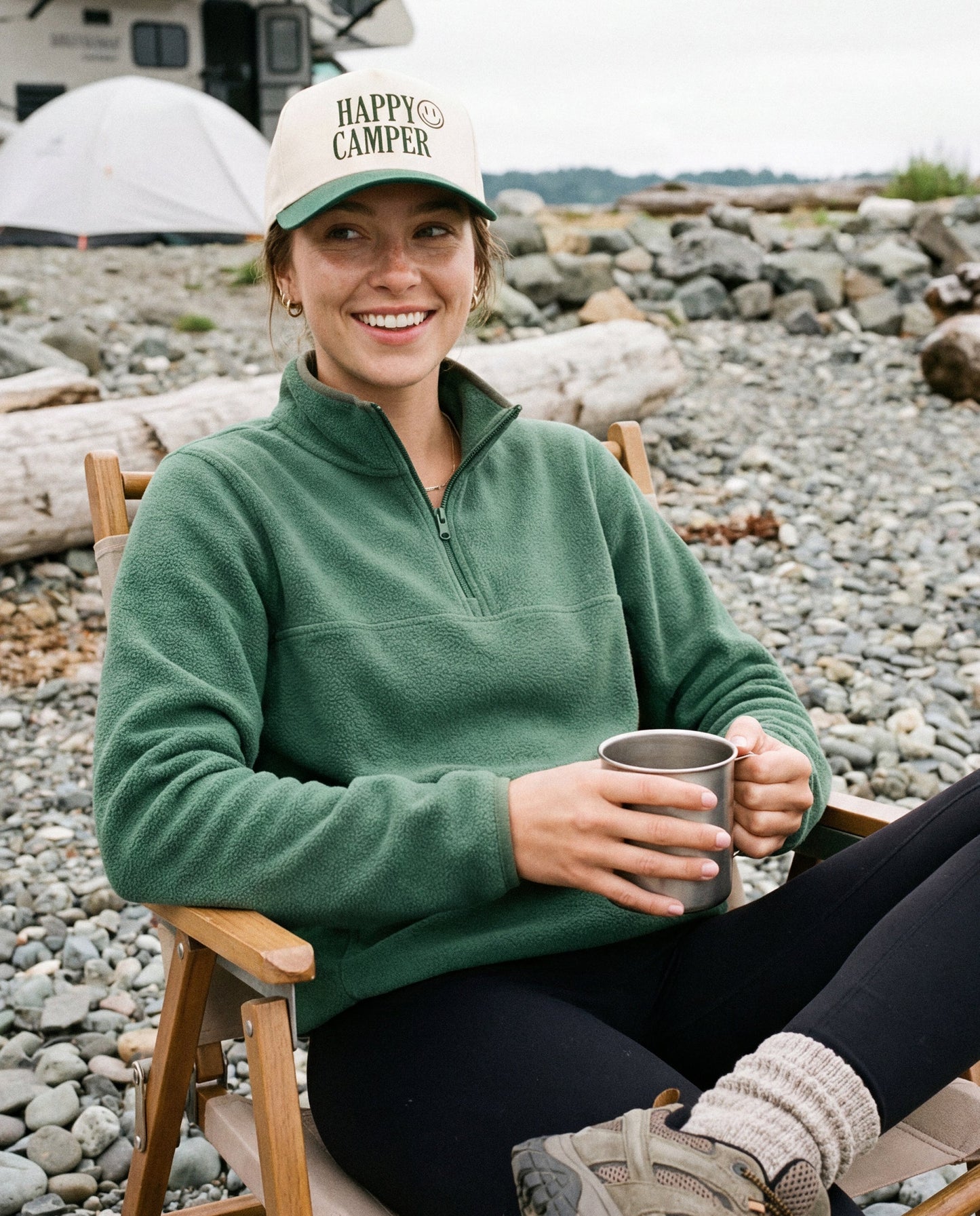 C.C Happy Camper Trucker Hat - Trucker Hats