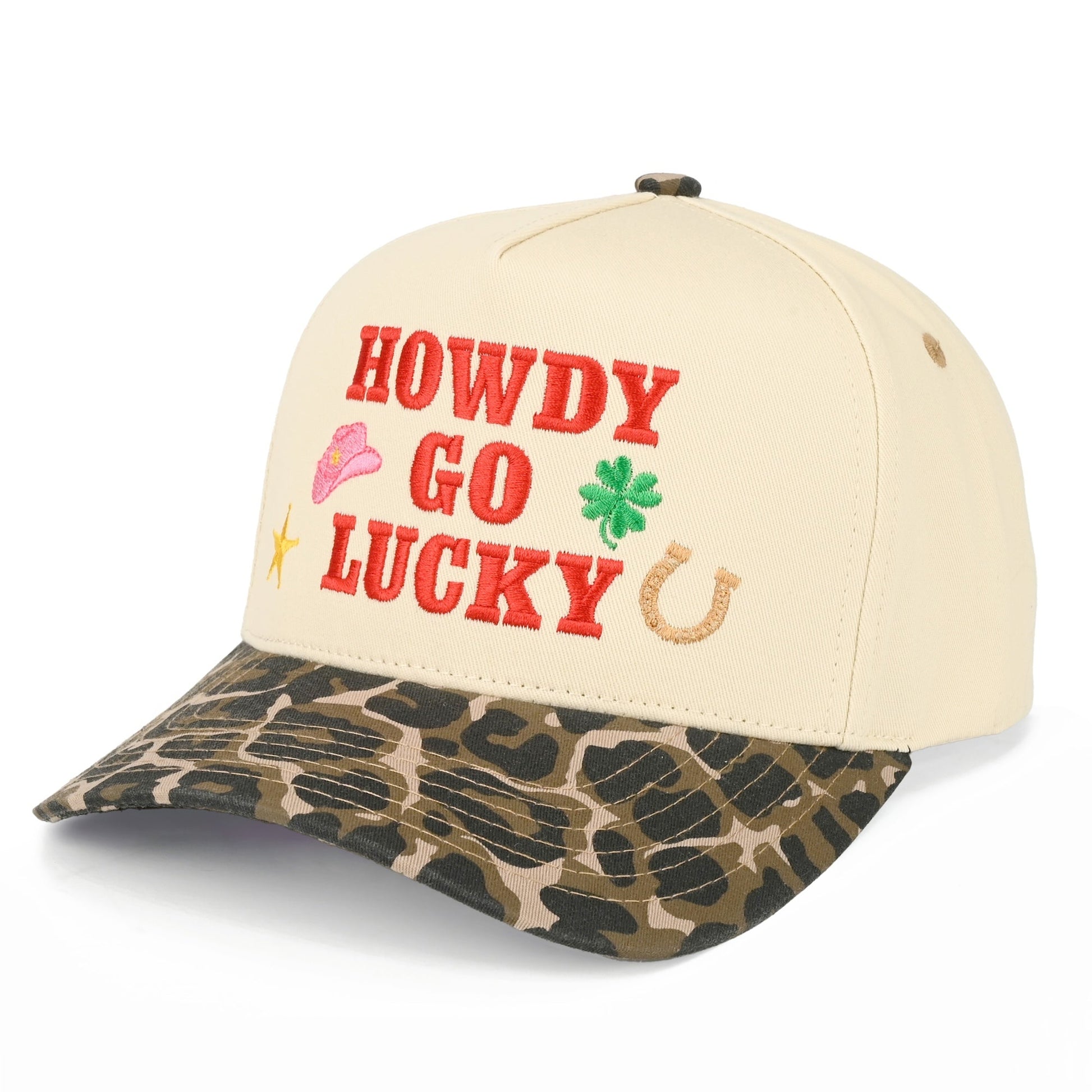 C.C Howdy Go Lucky - Leopard - Trucker Hats