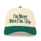 C.C I’M Nicer When I Am Tipsy Hat - Dk. Green - Trucker Hats