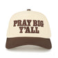 C.C Pray Big Y’All Trucker Hat - Brown - Trucker Hats