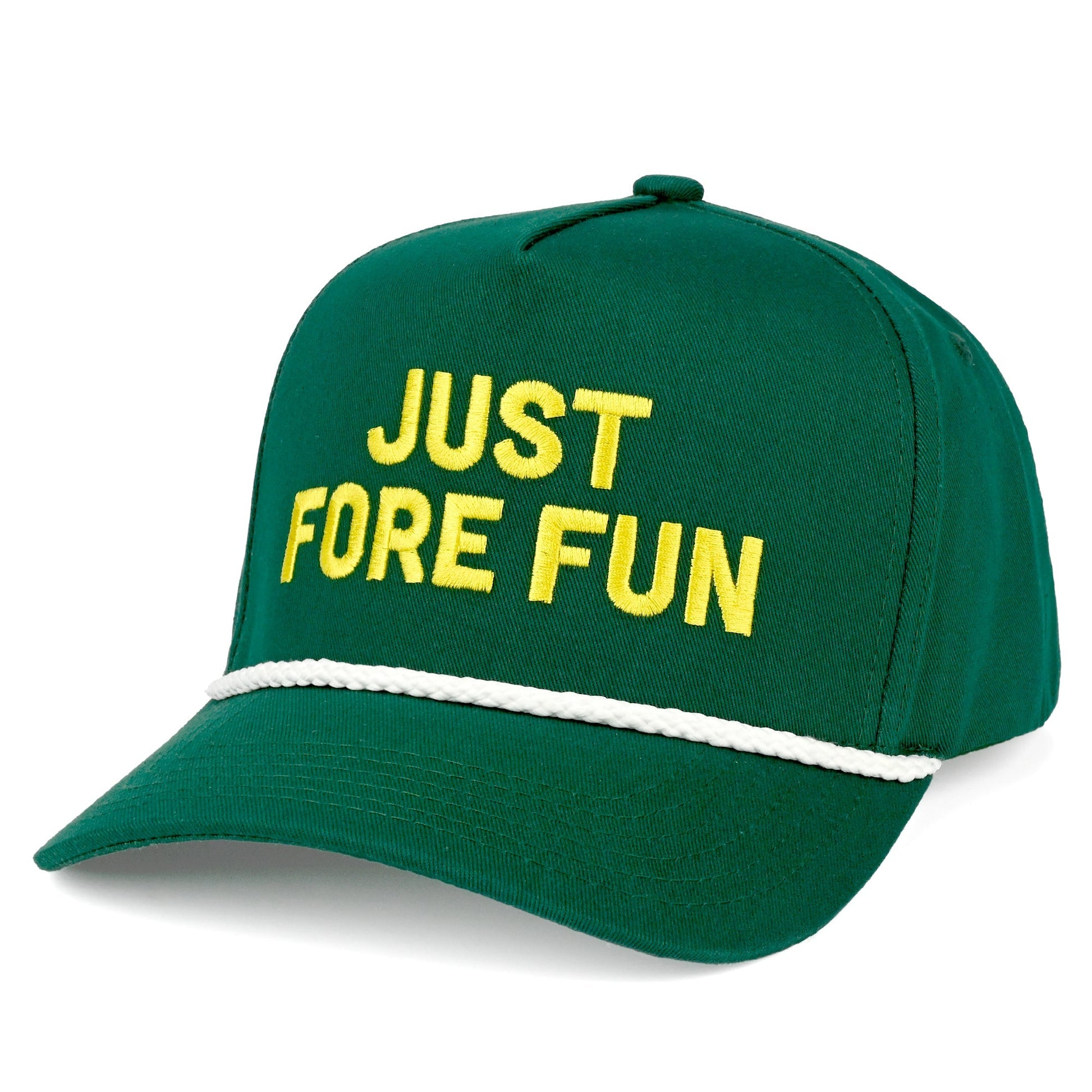 C.C Just Fore Fun Trucker Hat - Dk. Green/White - Trucker Hats