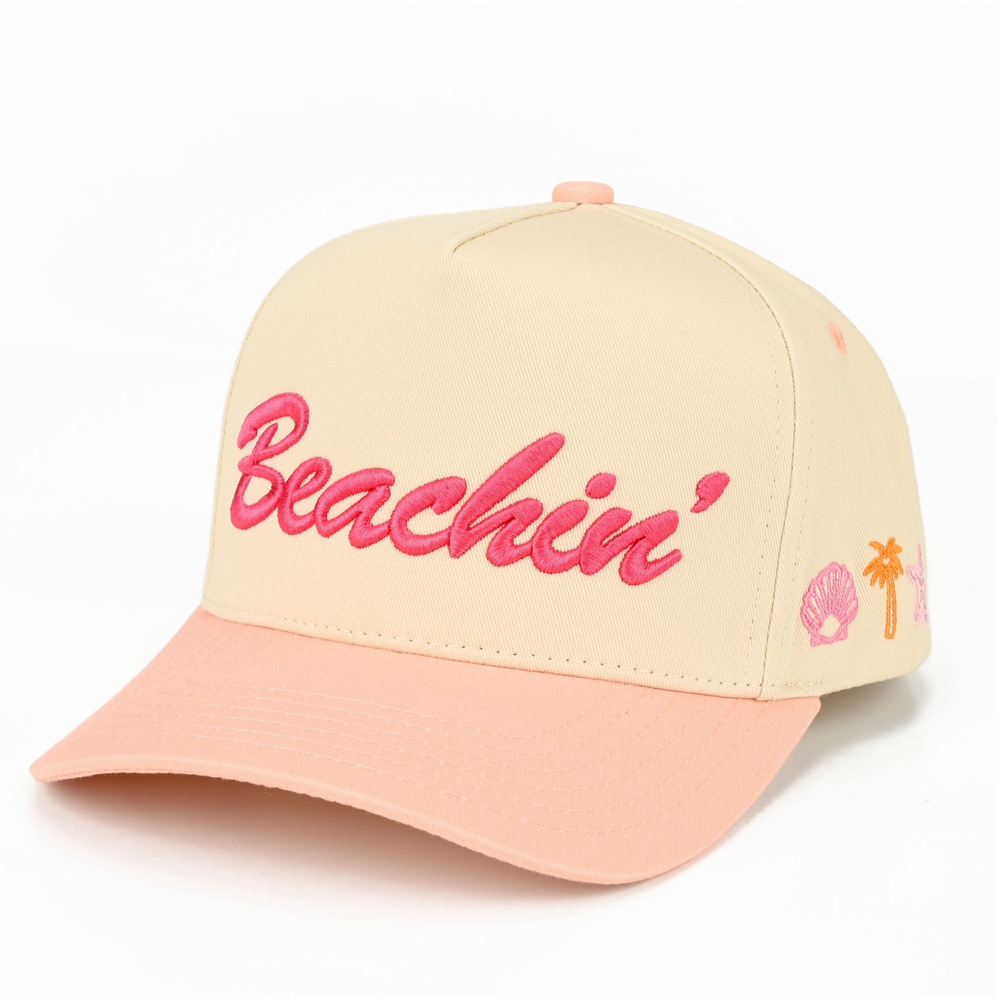 C.C Beachin’ Trucker Hat - Peach - Trucker Hats